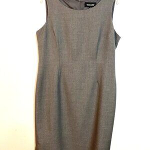 Evan Picone Black Label Gray  Women Sheath dress size 14 Business timeless
